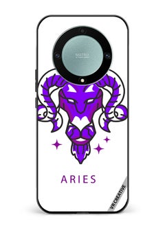 Buy Protective Case Cover For Honor X9b Purple Watercolor Zodiac Sign Design Multicolour in UAE