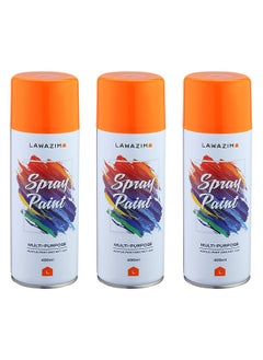 Buy Pack Of 3 Spray Paint Set - 14 Orange in Saudi Arabia