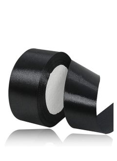 اشتري Black Satin Ribbon, 38mm x 25yd Fabric Polyester Ribbon for Gift Wrapping Party Favors Wedding Decorations Bow Making Bouquets Sewing Projects & Craft Supplies في الامارات