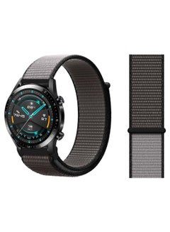 Buy Nylon Loop Replacement Band 22mm For Huawei Watch GT 2 46mm Anchor Grey in Saudi Arabia