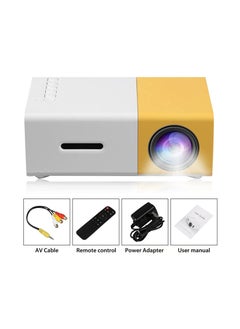 Buy Mini Portable Projector 400-600 Lumens LCD Video Projector Support HDMI USB AV CVBS Remote Control for Home Cinema Theater Indoor Outdoor Movie projector in UAE