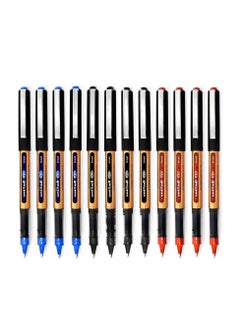 اشتري 12-Piece Eye Broad Roller Pen 1.0mm Tip Multicolour في الامارات