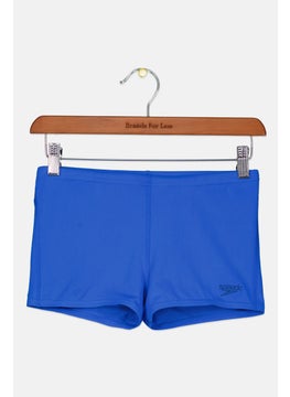 Buy Kids Boy Embroidered Logo Swimming Shorts, Blue in UAE