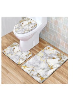 اشتري 3 pcs of bathroom carpet bath mat 45*75cm في الامارات