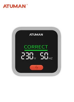 Buy ATuMan Outlet Tester with GFCI - with LCD Color Display, AC Voltage Socket Checker for Standard 3-Wire 120V Electrical Receptacles - Detects Common Wiring Problems in Saudi Arabia