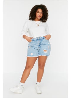 Buy Blue Denim Shorts & Bermuda TBBSS22SR0165 in Egypt