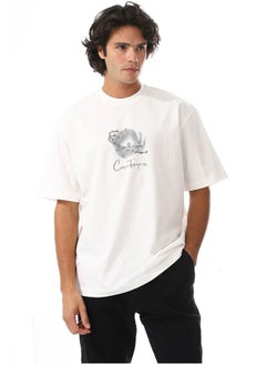 Buy Oversized Printed Cotton T-Shirt in Egypt