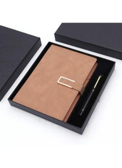 اشتري Premium Journal Gift Set - A5 Diary Notebook with Lined Paper, Black Ink Pen, and Luxurious Gift Box - Perfect for Graduates, Students, and Teachers - Office Supplies and Stationery في الامارات