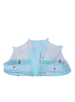 اشتري BP9076 - Portable Folding Newborn Baby Travel Crib Carry-on With Baby Bed Bag - Blue في الامارات