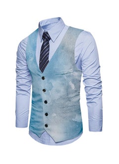 Buy New Fashionable Personalized Printed Men's Suit Vest in Saudi Arabia