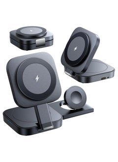 Buy 3 in 1 Charging Base, Magnetic Wireless Charger, Travel Wireless Charging Station for Multiple Devices Suitable for Collecting Devices that Support Wireless Charging in Saudi Arabia