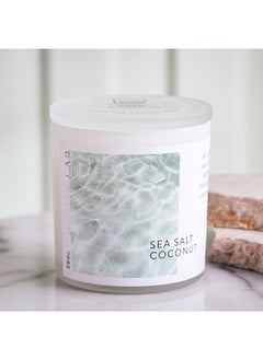 اشتري Solitude Premium Fragrance Sea Salt and Coconut Tea Scented Jar Candle 386 g في السعودية