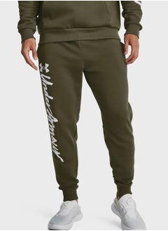 Buy Rival Fleece Graphic Joggers in UAE