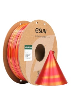 Buy eSUN Silk Candy PLA Filament 1.75mm, Silky Multicolored 3D Printer Filament PLA, Gradient Changing 1KG Spool (2.2 LBS) for 3D Printers,Red Gold in UAE