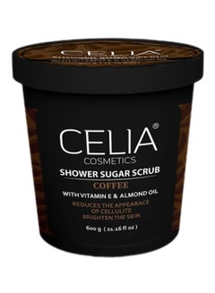 Buy Celia Shower Sugar Scrub with Coffee 600 gm Vitamin E & Almond Oil in Saudi Arabia