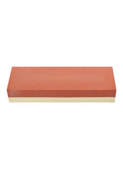 اشتري Professional Whetstone Cut Sharpening Stone Red/Beige 19x4x7cm في السعودية