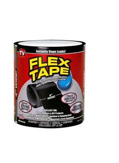 اشتري Instant Rubberized Water Proof Leakage Repair Adhesive Super Strong Sealing Flex Tape For Pipes holes cracks 4″ x 5′ Black في الامارات
