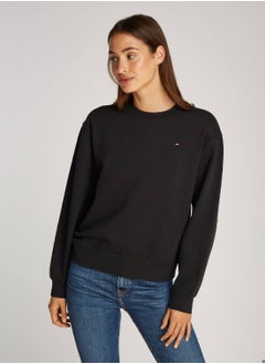 Buy Women's Flag Sweatshirt - Cotton, Black in UAE