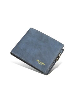 اشتري Leather Wallet Blue في الامارات