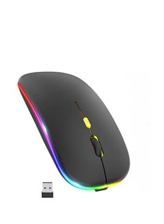 Buy 2.4GHz LED Wireless Mouse, USB Port, 3 Adjustable DPI, Suitable for PC, Desktop, Fast Scroll Wheel, Fast and Easy Loading, Noiseless Click, LED Light Design. in Egypt