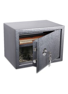 Buy Spacious Interior Valuable Storage Mechanical Safe with Cross Key Dark Grey 9.5 kg 250B-2 in Saudi Arabia