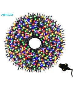 Buy Multicolor LED String Lights Black Wire Plug in 20mtr 250 LEDs String Home Decorative LED Strip for Christmas EID Ramadan Diwali and Wedding Parties Decoration Box Button Control 8 Modes in UAE