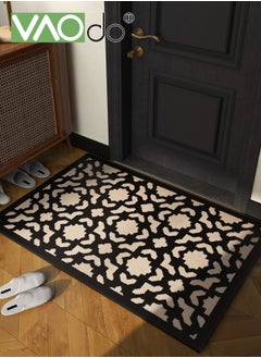 Buy Door Mats Indoor Non-Slip Absorbent Front Door Mat Resist Dirt Entryway Rug Classic Geometric Pattern Doormats for Indoor Outdoor Front Door Entryway Patio 60*90CM in UAE