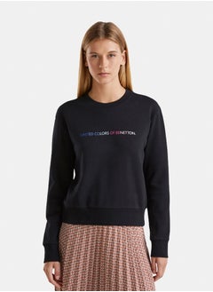 Buy Logo Print Long Sleeve Sweatshirt in Egypt