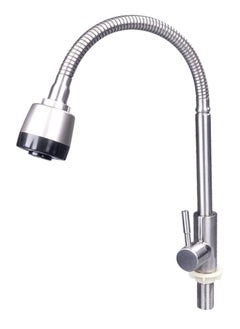 Buy 360 Flexible Degree Faucet Sprayer With Tap Silver in UAE