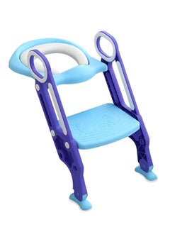 اشتري Potty Seat Ladder Potty Training Toilet Seat with Step Stool Baby Toddler Kid Children Toilet Training Seat Chair Potty Cover في الامارات