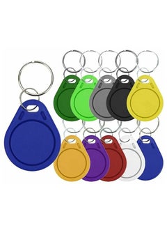 Buy RFID Tags 13.56 MHz M1 0-Sector Writable Key Chain UID IC Keyfobs Access Control Key Rings Compatible with Type A and Mifare Key Card Token (10 Pcs) in UAE