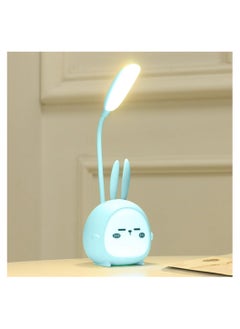 اشتري LED Desk Lamp Foldable Light Cute Bunny Desk Lamp USB Recharge Reading Light Eye Protective Colorful Night light (Assorted Design) - Blue في مصر