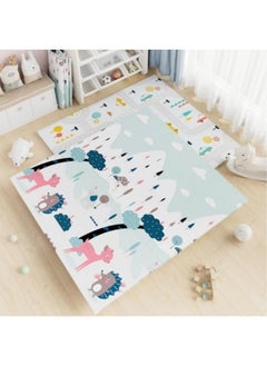 Buy Foldable Baby Play Mat Foam Baby Mat for Floor with Travel Bag Waterproof Crawling Playmat 200*180*1.5cm in UAE