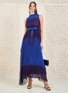 اشتري Sleeveless Halter Neck Aline Maxi Dress في السعودية