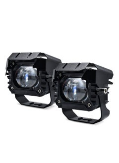 اشتري 2 PCS LED Light Pods for Trucks 80W 3 Modes of Lighting 6000LM Motorcycle Fog Lights DRL Mini LED Driving Lights for Cars Tractor Off Road Boat Marine IP67 في السعودية