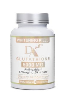 Buy Glutathione Whitening Pills - 60 Capsules 5000mg Glutathione - Effective Skin Lightening Supplement - Dark Spots, Melasma & Acne Scar Remover, Hyperpigmentation Treatment - Anti-Aging Antioxidant in Saudi Arabia