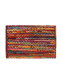 اشتري Cotton Chindi Braid Rag Rug Boho Farmhouse Rustic Area Accent Throw Rug Handwoven Reversible Natural Recycled Cotton Living Room Den Study Home Décor Gift 2' X 3' Multi Color في السعودية