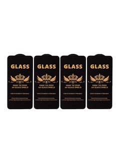 Buy G-Power 9H Tempered Glass Screen Protector Premium With Anti Scratch Layer And High Transparency For Iphone 11 Pro Max Set Of 4 Pack 6.5" - Black in Egypt