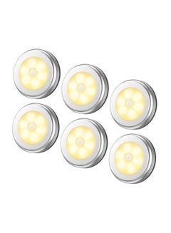 Buy 6 Packs Motion Sensor Light, Cordless Battery-Powered LED Night Lights for Hallway Bathroom Bedroom Kitchen, Closet Lights Stair Puck Lighting in Saudi Arabia