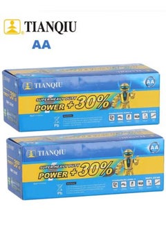 اشتري 80-Pieces Tianqiu Super Heavy Duty (AA) R6P 1.5V Batteries في الامارات