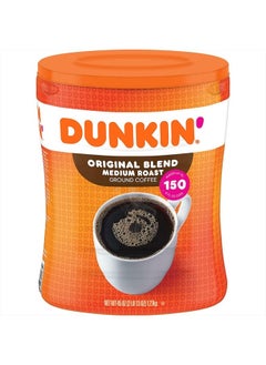 اشتري Dunkin Donuts Original Blend Ground Coffee, Medium Roast (45 Ounce .) في الامارات