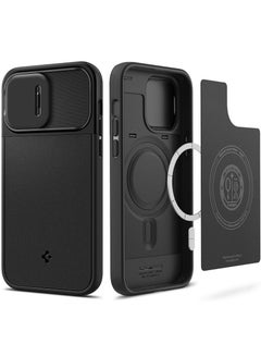 اشتري Optik Armor (MagFit) iPhone 14 Pro Max Case Cover with MagSafe - Black في الامارات