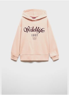 اشتري Kids Text Print Hoodie في الامارات