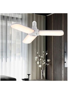 Buy HOT SELLING 45W LED BULB FAN BLADE HIGH BRIGHTNESSi MINI FOLDING LED 3 LEAVES in Saudi Arabia