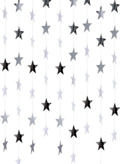 Buy Star Paper Garland 8Pcs 4m Long Banner Backdrop Party Decorations Reflective Star Paper Garland Sparkling Star Bunting Banner Decorations for Wedding Birthday Party Holiday Banner Backdrop in UAE