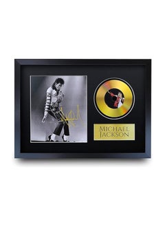 Buy HWC Trading A3 FR Michael Jackson MJ The King of Pop Gifts Signed Autograph Picture with a Gold Disc Image Print for Music Memorabilia Fans - A3 Framed in Egypt