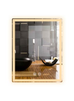 Buy LED Mirror With Temperature Defogging Switch And 3 Color Modes in UAE