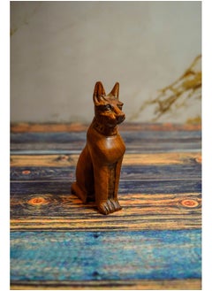 Buy Pharaonic cat, toys or decoration, natural carving, handmade in Egypt