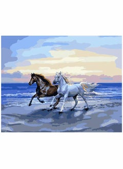 Buy Painting by Numbers Acrylic and Canvas Oil Painting Kit for Adults Teens Beginner Arts Craft for Home Wall Decor Paint by Numbers for Adults Kids Beginner Sweet Horse Couple in Saudi Arabia