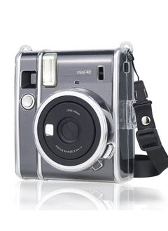 Buy Ransparent Case, Crystal Hard PVC Clear Case with Shoulder Strap, Protective Case Clear Compatible with Fujifilm Instax Mini 40 Instant Camera/Polaroid Mini 40 Camera in Saudi Arabia